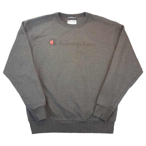 CHAMPION Sweatshirt Unisex Large US L Champion Crewneck Sweatshirt Gray Grey - Picture 13 of 13